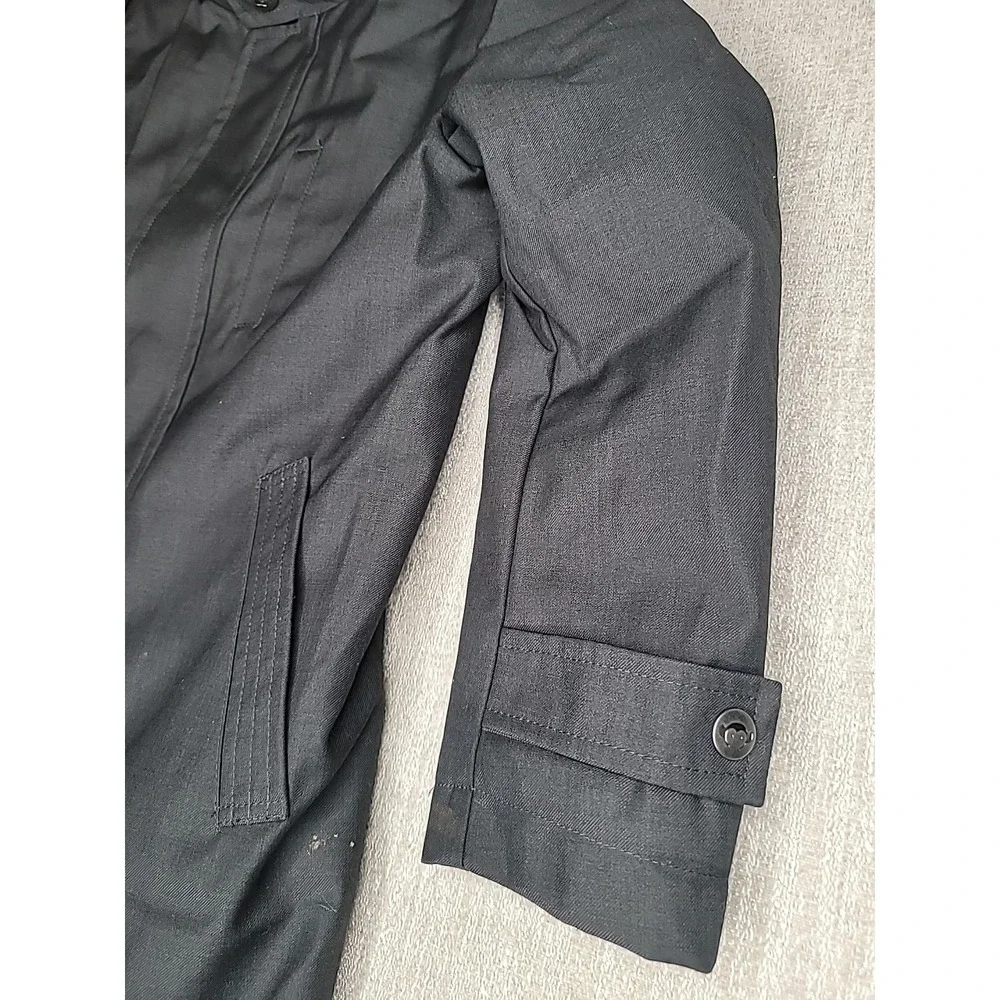 Appaman Tailoring Winter Coat Boys Size 8 Dark Gray‎ Lined Zipper Snap Jacket